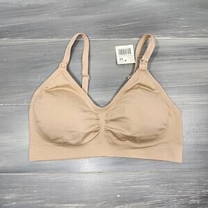 Motherhood Nursing‎ Wirefree Bra Removable Pads Medium Beige